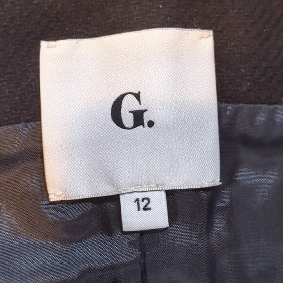 Goop G Label WOMEN'S Anna Boiled WoolBlack Pleated Miniskirt Size 12 - Picture 5 of 8